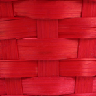 Корзина плетёная, D13 x H9.5/28 см, бамбук, красный - Фото 5