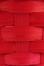 Корзина плетёная, 13×13×9.5 см, ручка h=21 см, бамбук, красная 9904856 - фото 13170157