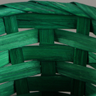 Корзина плетёная, D13 x H9.5/28см , бамбук, зеленый - Фото 4