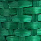 Корзина плетёная, D13 x H9.5/28см , бамбук, зеленый - Фото 5