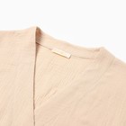 Комплект женский (рубашка на запах, брюки) KAFTAN Basic размер 52-54, бежевый - Фото 9