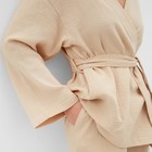 Комплект женский (рубашка на запах, брюки) KAFTAN Basic размер 52-54, бежевый - Фото 4