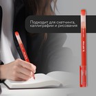Ручка гелевая красная объемная паста 0.5 мм ArtFox - Фото 5