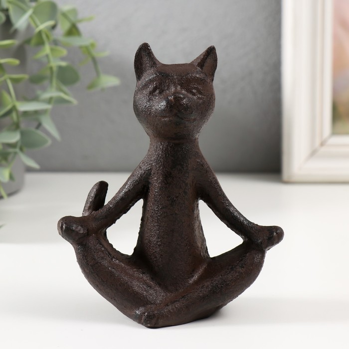 Фигурка чугун «Кот: Дзен», 10×5×12 см - Фото 1