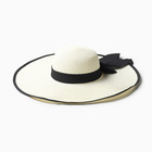 Шляпа женская MINAKU, цвет белый, р-р 58 - фото 321026071