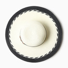 Шляпа женская MINAKU, цв. черный, р-р 58 - Фото 4
