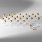 Набор баночек для хранения бисера, d=2×4 см, 25 шт., в контейнере, 11×11×5 см - Фото 2