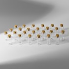 Набор баночек для хранения бисера, d=2×4 см, 25 шт., в контейнере, 11×11×5 см - Фото 3