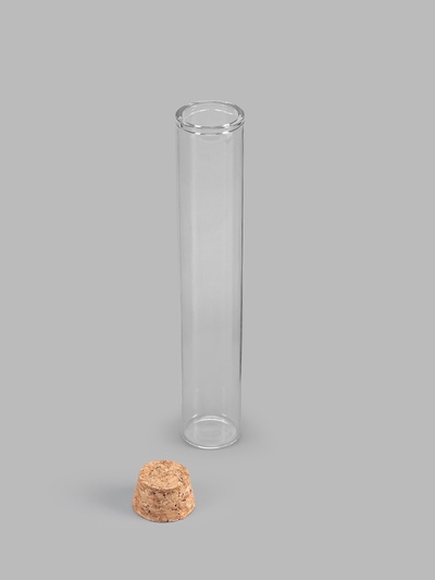 Набор баночек для хранения бисера, d=2.2×12 см, 36 мл, 5 шт., в контейнере, 13.5×13.5×3.5 см
