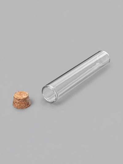 Набор баночек для хранения бисера, d=2.2×12 см, 36 мл, 5 шт., в контейнере, 13.5×13.5×3.5 см