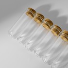 Набор баночек для хранения бисера, d=1.7×5 см, 8 шт., в контейнере, 14.2×5.8×2.3 см - Фото 5