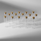 Набор баночек для хранения бисера, d=2.2×8 см, 15 шт., в контейнере, 11.8×7.8×8.6 см - Фото 3