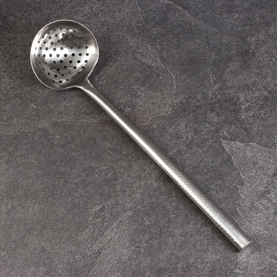 Шумовка для казана Шафран, 49 см, диаметр 12.5 см, глубина 5.5 см, узбекская, металл