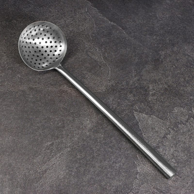 Шумовка для казана Шафран, 53 см, диаметр 14 см, узбекская, металл