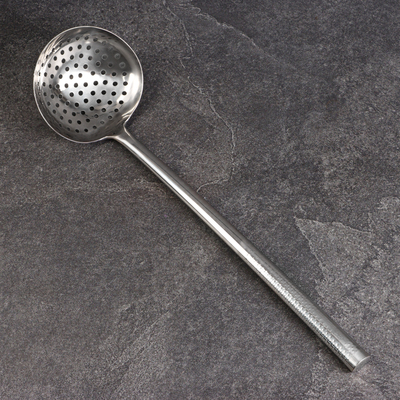 Шумовка для казана Шафран, 54 см, диаметр 18.5 см, узбекская, металл