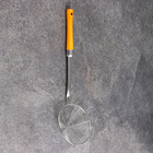 Дуршлаг-сито с деревянной ручкой 41см, диаметр 13см, глубина 3,5см - Фото 2