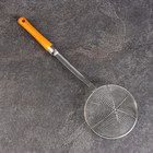 Дуршлаг-сито с деревянной ручкой 41см, диаметр 13см, глубина 3,5см - Фото 3