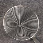 Дуршлаг-сито Шафран, d=13 см, глубина 3.5 см, длина 41 см, с деревянной ручкой, металл - Фото 4