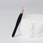 Пинцет прямой, узкий, 9 см, цвет чёрный/золотистый - Фото 3