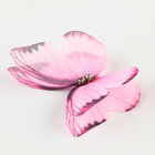 Декор для творчества «Бабочка», двухслойный, набор 12 шт., размер 1 шт. — 5 × 4 см, цвет розовый - фото 11109237
