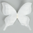 Декор для творчества «Бабочка», трёхслойный, набор 12 шт., размер 1 шт. — 5 × 4,5 см, цвет белый - Фото 4