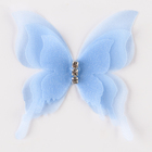 Декор для творчества «Бабочка», трёхслойный, набор 12 шт., размер 1 шт. — 5 × 4,5 см, цвет голубой - Фото 3
