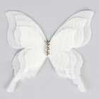 Декор для творчества «Бабочка», трёхслойный, набор 12 шт., размер 1 шт. — 5 × 4,5 см, цвет молочный - Фото 3