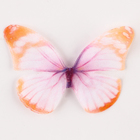 Декор для творчества «Бабочка», двухслойный, набор 12 шт.,размер 1 шт. — 5 × 4 см, цвет оранжевый - фото 11109296