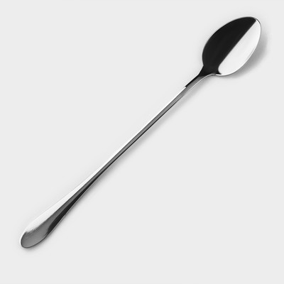 Ложка барная «Милано», длина 19.5 см, нержавеющая сталь, серебристая