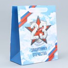 Пакет подарочный ламинированный вертикальный, упаковка, «Мирное небо», MS 18 х 23 х 10 см - Фото 3