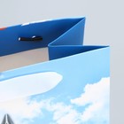 Пакет подарочный ламинированный вертикальный, упаковка, «Мирное небо», MS 18 х 23 х 10 см - Фото 4
