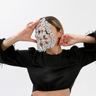 Карнавальный аксессуар лицо, стразы - фото 23525072