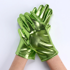 Карнавальный аксессуар- перчатки , цвет зеленый металлик,искусственная кожа - Фото 1