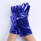 Карнавальный аксессуар- перчатки , цвет синий металлик,искусственная кожа - фото 320938437