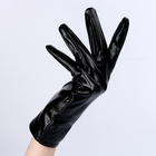 Карнавальный аксессуар- перчатки , цвет черный металлик,искусственная кожа - Фото 2