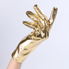 Карнавальный аксессуар- перчатки , цвет золото ,искусственная кожа - фото 23525098