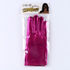 Карнавальный аксессуар- перчатки , цвет фуксия металлик ,искусственная кожа - Фото 5