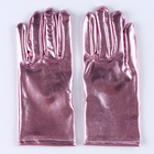 Карнавальный аксессуар- перчатки , цвет розовый металлик ,искусственная кожа - Фото 3