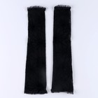 Карнавальный аксессуар- перчатки без пальцев, цвет черный, паутина - Фото 2