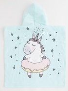 Полотенце - пончо детское махровое «Крошка Я. Единорог», 60×120 см, хлопок 100%, голубое - Фото 11