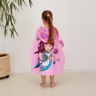 Полотенце - пончо детское LoveLife «Русалочка», махра, 60×120 см, хлопок 100%, розовое - Фото 3