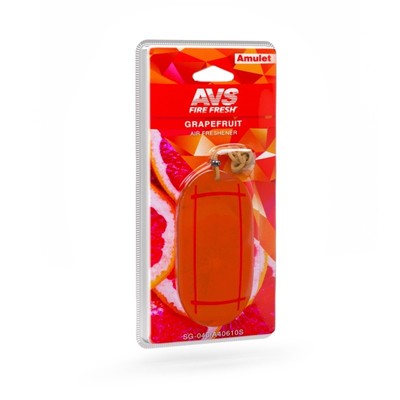 Ароматизатор AVS Amulet, гелевый, на зеркало, аромат грейпфрут 281512a