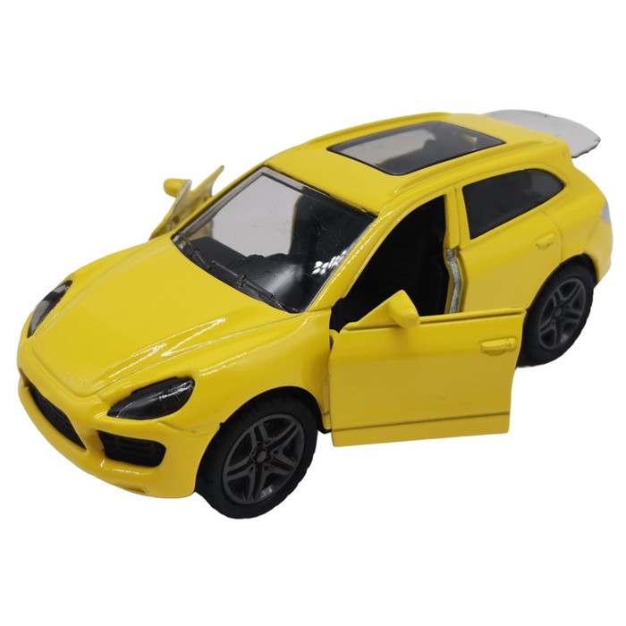 Машинка инерционная Funky Toys «Внедорожник», с открывающимися дверьми, цвет жёлтый