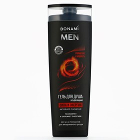 Гель для душа бодрящий For men, сила и энергия, 400 мл, BONAMI