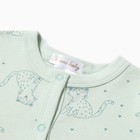 Комбинезон детский, бирюзовый, рост 56 см (0-1 мес) 10243005