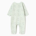 Комбинезон детский, бирюзовый, 62 см (1-3 мес) - фото 23560291