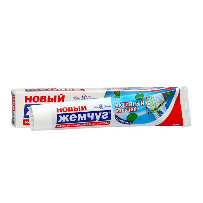 Зубная паста Новый Жемчуг "Комплекс", с сильный аромат мяты, 75 мл - Фото 1