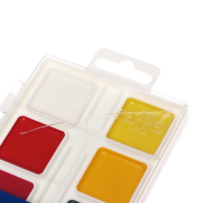 УЦЕНКА Акварель 10 цветов «Гамма» «Классическая», медовая, без кисти, пластик - Фото 1