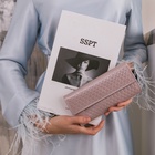 Кошелёк женский на кнопке, цвет лавандовый - фото 27148838