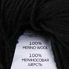 Пряжа "Волшебное детство"  импортная шерсть 100% 220м/50гр (02-Черный) - фото 23510946